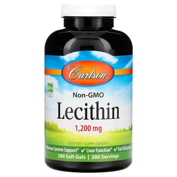 Carlson Labs Lecithin 1200mg 280 softgels