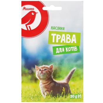 Auchan Grass for Cats Seeds 20g - buy, prices for Auchan - photo 1