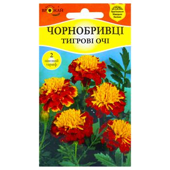 Насіння Багатий Врожай Чорнобривці Тигрові очі 0,5г - купити, ціни на КОСМОС - фото 1