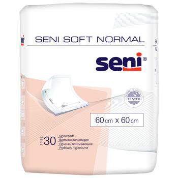 Пелюшки гігієнічні Seni Soft Normal 60х60см 30шт - купити, ціни на METRO - фото 1