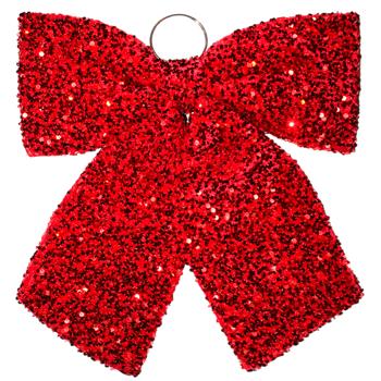 Бант із декором із паєток 44см колір червоний 821-301 BONADI 1 шт - купить, цены на WINETIME - фото 1