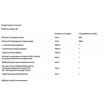 Підтримка роботи мозку та когнітивних функцій Protocol for Life Balance Ortho Focus 90 капсул - купити, ціни на - фото 3