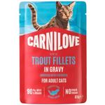 Вологий корм для котів Carnilove Adult Gravy 85 г - форель та ехінацея