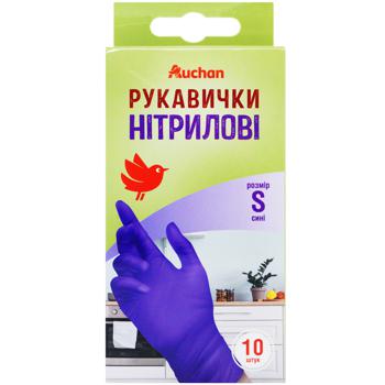 Auchan Nitrile Household Gloves S 10pcs - buy, prices for Auchan - photo 2