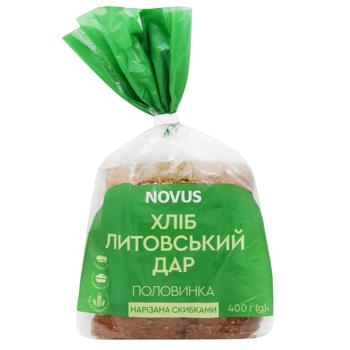 Хлеб Novus Литовский дар нарезанный 400г - купить, цены на NOVUS - фото 1