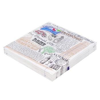 Tissueclub Classic Three-Ply Paper Napkins 33х33cm 20pcs - buy, prices for NOVUS - photo 2