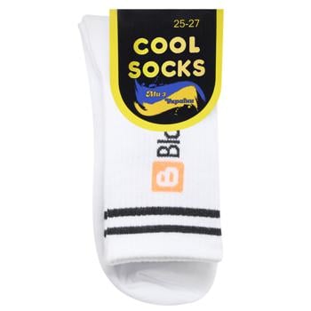 Носки Cool Socks унисекс высокие р.25-27 белый - купить, цены на NOVUS - фото 1