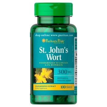 St. John's Wort Standardized Extract 300 mg, 100 Capsules