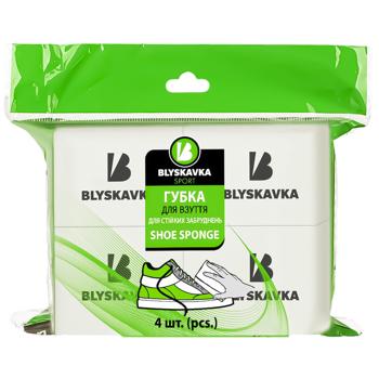 BLYSK SPORT ГУБКА Д/ВЗУТТЯ 4 Ш Т - купити, ціни на Auchan - фото 1