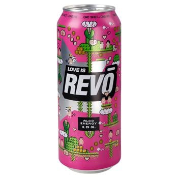 Revo Bitter Lemon Low-Alcoholic Energy Drink 8.5% 0.5l - buy, prices for - photo 2