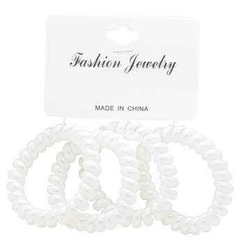 Резинки-пружинки для волос перламутровые 4шт 3127-11 - купить, цены на КОСМОС - фото 1