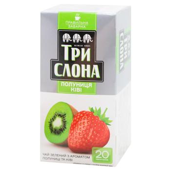 Try Slona Strawberry Kiwi Green Tea 1.3g*20pcs - buy, prices for Torba - photo 1