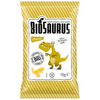 Biosaurus Organic Corn Snack with Cheese 50g - buy, prices for Auchan - photo 1