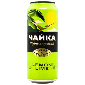 Пиво Чайка Черноморская Лимон-лайм безалкогольное 0,5л - купить, цены на Эпицентр FOOD - фото 2