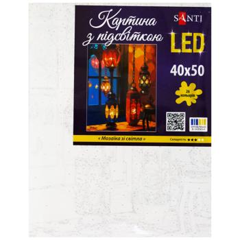 Картина по номерам Santi LED с подсветкой 40х50см - купить, цены на METRO - фото 7
