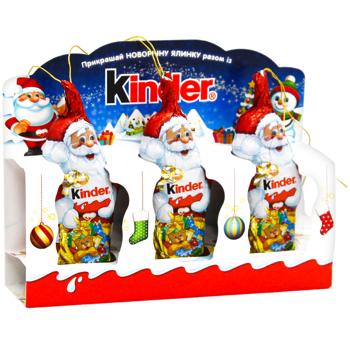 Фігурка шоколадна Kinder Санта Клаус 3шт 45г - купити, ціни на КОСМОС - фото 2