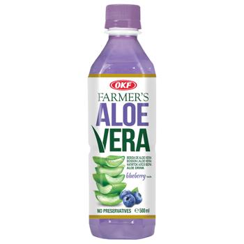 OKF Farmers Aloe Vera Blueberry Drink 0.5l - buy, prices for COSMOS - photo 1