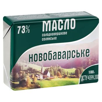 Масло Новобаварське Селянське солодковершкове 73% 180г - купити, ціни на Чудо Маркет - фото 2
