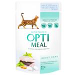 Корм вологий Optimeal з тріскою та овочами для котів 85г