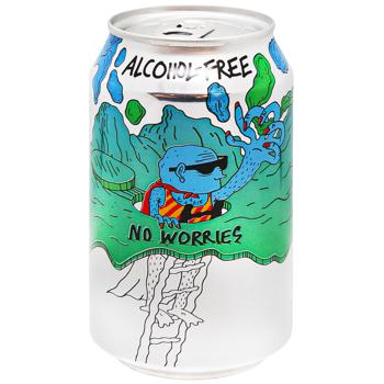 Lervig No Worries Non-Alcoholic Beer 0.5% 0.33l