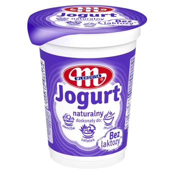 Йогурт Mlekovita натуральний без лактози 3% 350г - купити, ціни на КОСМОС - фото 1