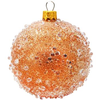 Gold Christmas Tree Ball with Decoration 8cm in assortment - buy, prices for Auchan - photo 4