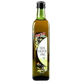 Олія оливкова Oscar Extra Virgin нерафінована 0,5л - купити, ціни на МегаМаркет - фото 1