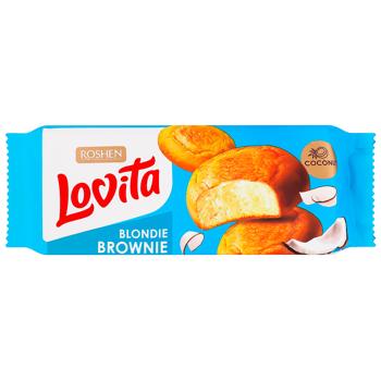 Roshen Lovita Blondie Brownie Coconut Cookies 152g - buy, prices for Torba - photo 1