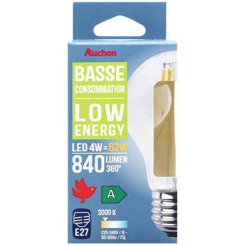 Лампа Auchan LED E27 4W 3000K - купити, ціни на - фото 3