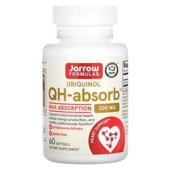 Jarrow Formulas QH-absorb Ubiquinol 200mg 60 softgels - buy, prices for Biotus - photo 1