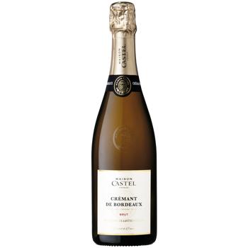 Вино игристое Maison Castel Cremant de Bordeaux белое брют 12% 0,75л