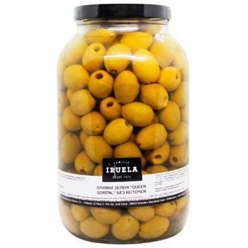 Iruela Queen Gordal Pitted Green Olives 2kg - buy, prices for WINETIME - photo 1