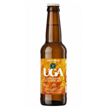 Пиво Uman Beer Ukranian Golden Ale світле 6,5% 0,33л - купити, ціни на NOVUS - фото 1