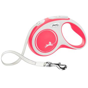 Flexi New Comfort Roulette Leash with Tape S Up to 15kg 5m Red