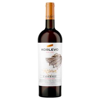 Koblevo Reserve Cabernet Red Dry Wine 13% 0.75l - buy, prices for Auchan - photo 1