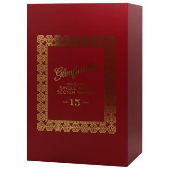 Виски Glenfarclas 15 лет 46% 0,7л + 2 бокала - купить, цены на AlcoHub - фото 2
