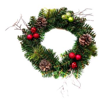 Tarrington House Basic Wreath with Decoration 30cm