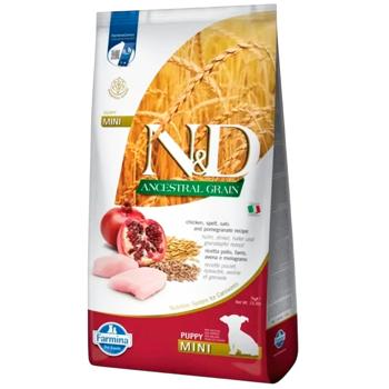 Farmina N&D Ancestral Grain Dry Food with Chicken, Spelt, Oats, and Pomegranate for Small Breed Puppies 7kg - buy, prices for MasterZoo - photo 1