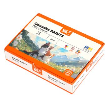 Краски гуашевые Yes Orange Line 20мл*12 цветов
