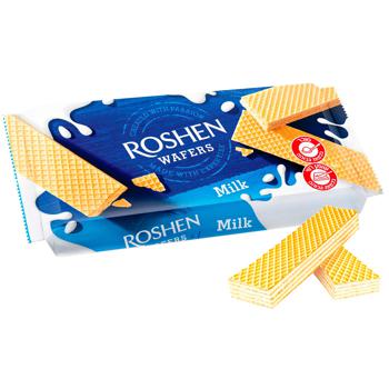 Вафлі Roshen Wafers з молочною начинкою 216г - купити, ціни на Auchan - фото 1