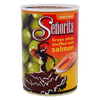 Senorita Spanish Olives with Salmon 280g - buy, prices for EKO Market - photo 1