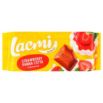 Roshen Lacmi Strawberry Panna Cotta Milk Chocolate 90g - buy, prices for Ideal - photo 1