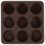 Lessner Chef Choco Square Silicone Cupcake Baking Dish для 9pcs 25х25х3cm