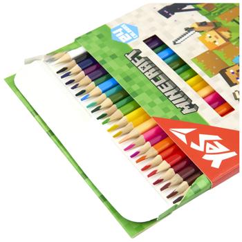 Олівці кольорові Yes Minecraft Heroes 24шт - купити, ціни на Auchan - фото 2