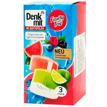 Блок для унітазу Denkmit Фруктовий аромат 55г*3шт - купити, ціни на Восторг - фото 1