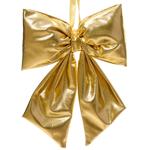 Підвіска Decoris Бант широкий золотий 6х28х40см