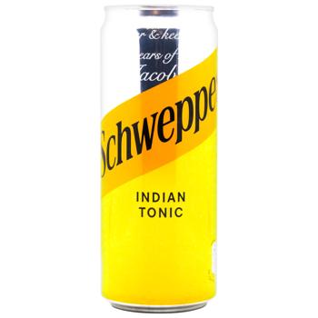 Напиток газированный Schweppes Indian Tonic 0,33л - купить, цены на КОСМОС - фото 1