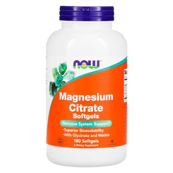 Now Foods Magnesium Citrate 180 softgels - buy, prices for Biotus - photo 1