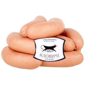 Сардельки Спец Цех Яловичі вищий сорт - купити, ціни на КОСМОС - фото 1