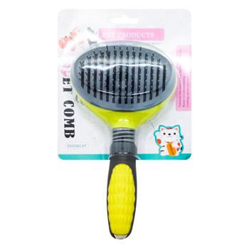 Self-Cleaning Brush for Combing Animal Hair Thick Teeth 21.5*11cm - buy, prices for Tavria V - photo 1